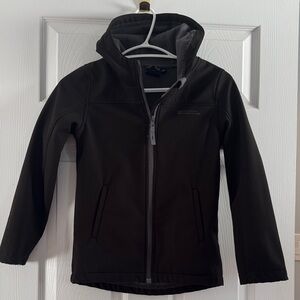 Kids Black Softshell Coat